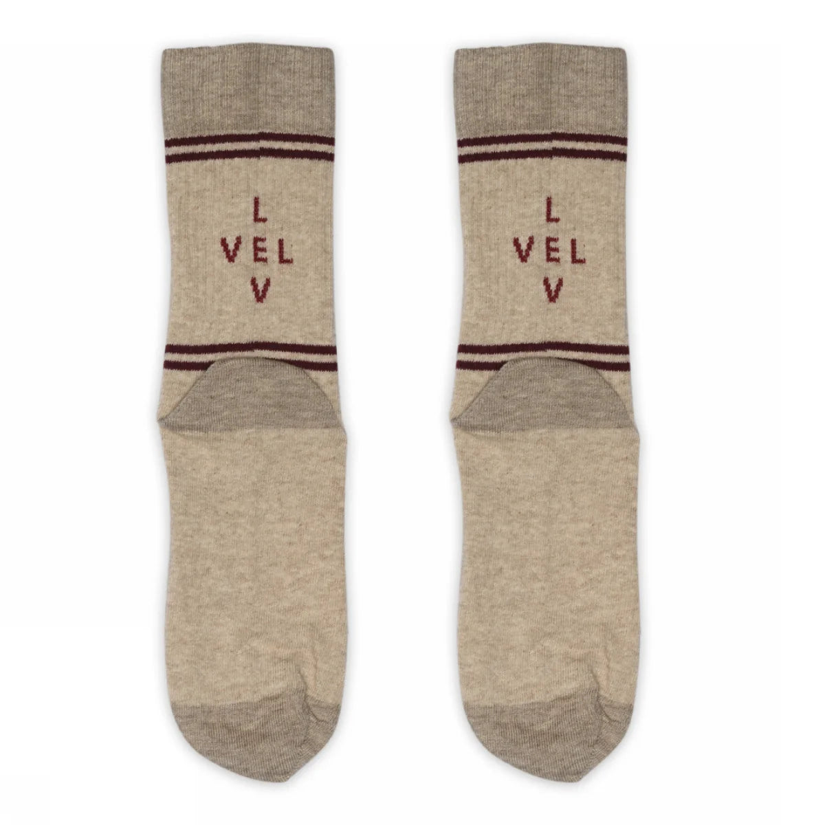 Șosete GUNNVAR Bumbac Rib Beige
