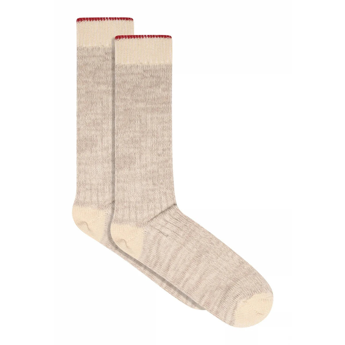Șosete ULRIKA Wool Rib Ecru