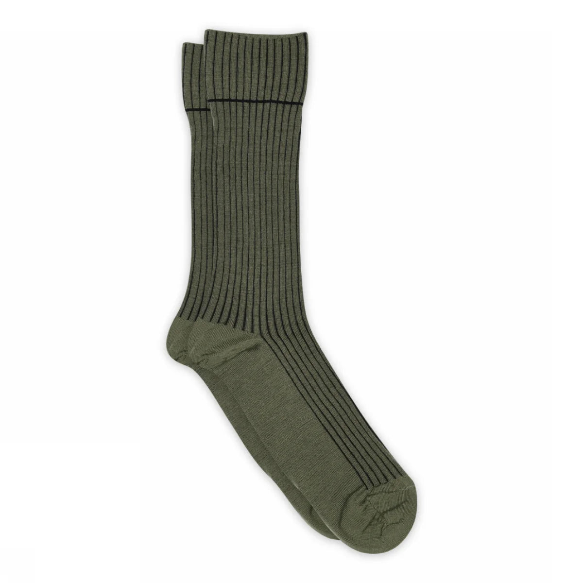 Șosete DITLEV Wool Rib Olivine