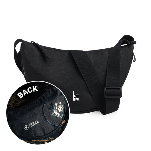 Geanta MOON SMALL Coral Gardener BLACK