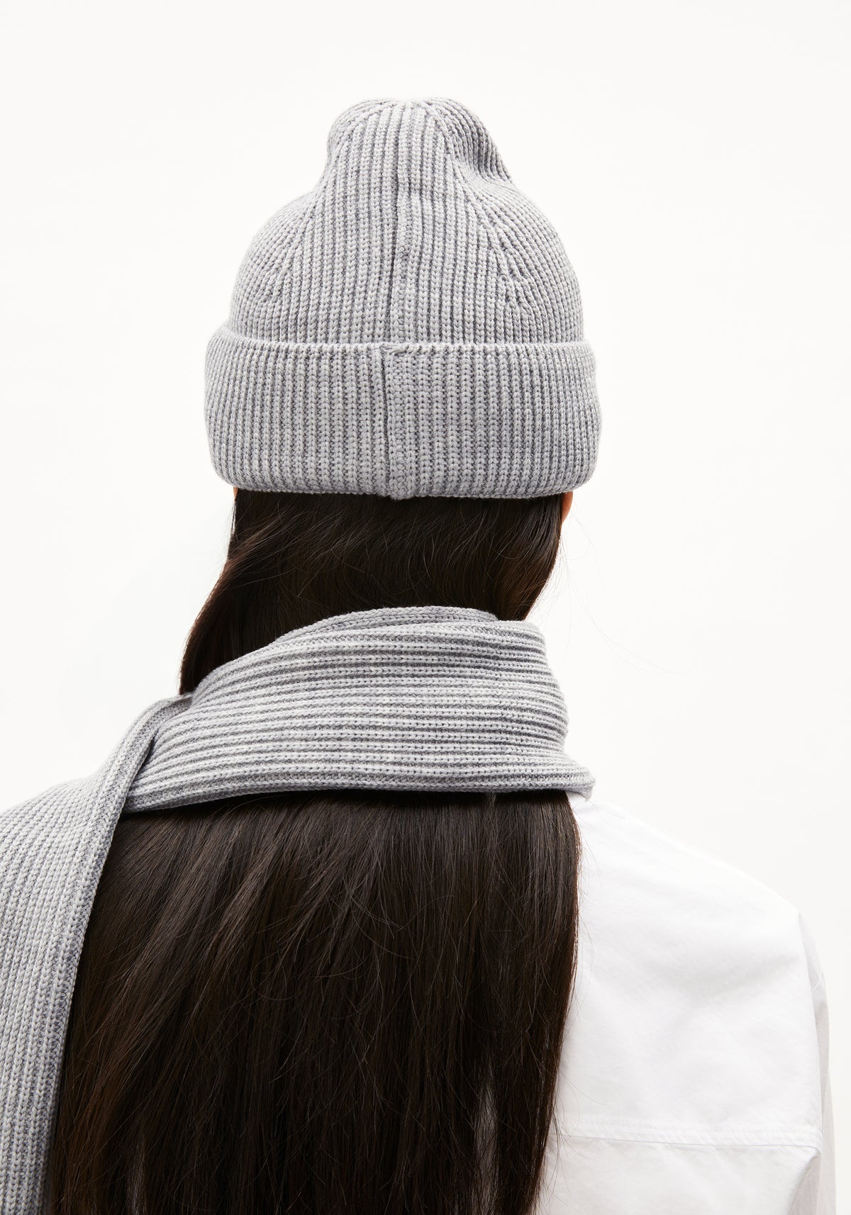 Beanie NILDAAO WOOL Light Grey Melange
