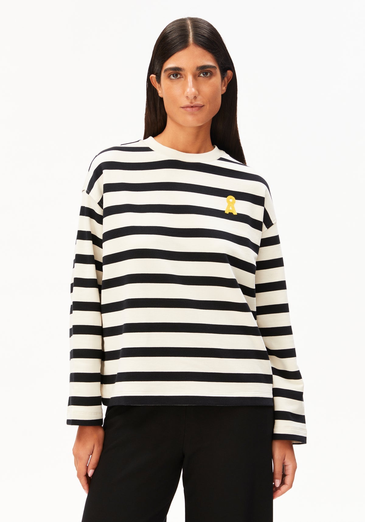 Bluză ICONIC A FRANKAA Bold Undyed Black