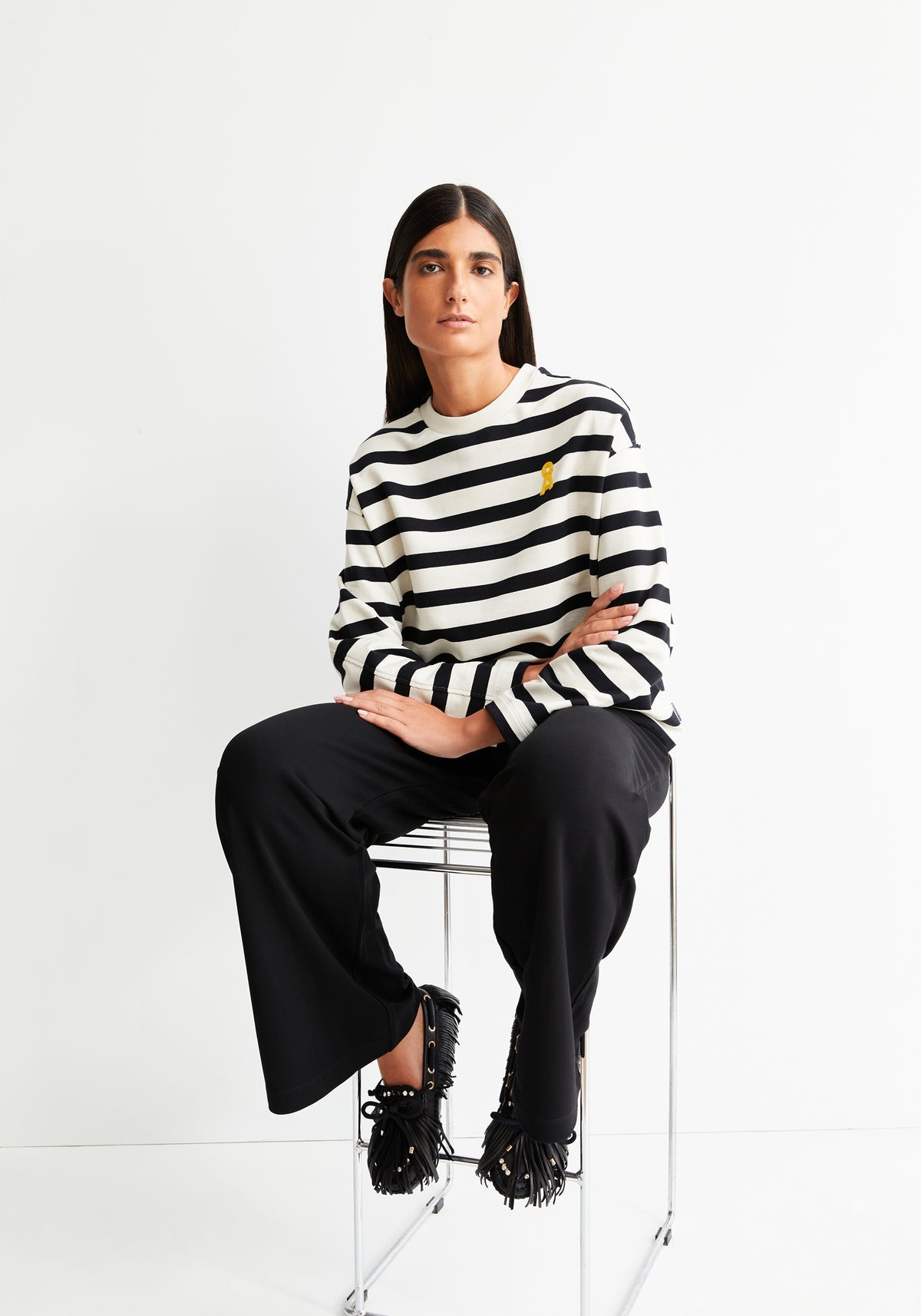Bluză ICONIC A FRANKAA Bold Undyed Black