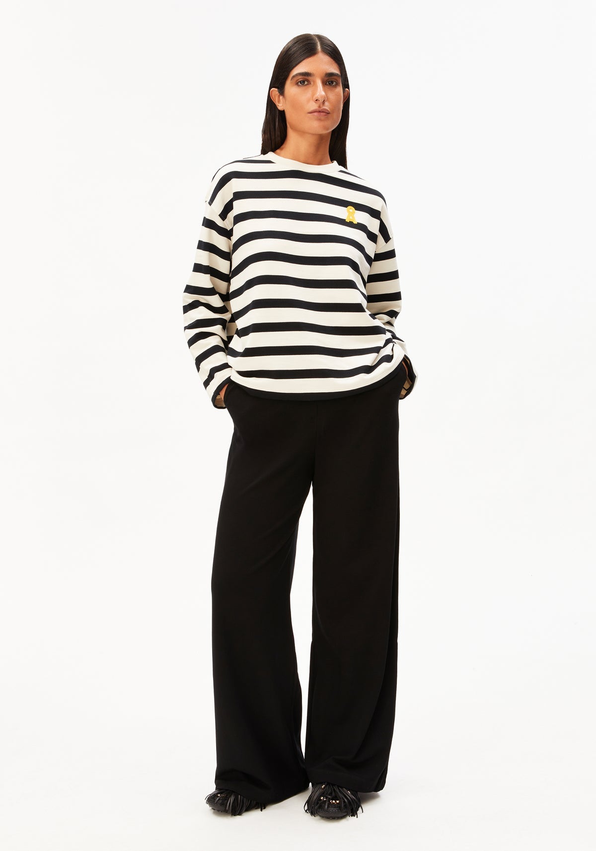 Bluză ICONIC A FRANKAA Bold Undyed Black