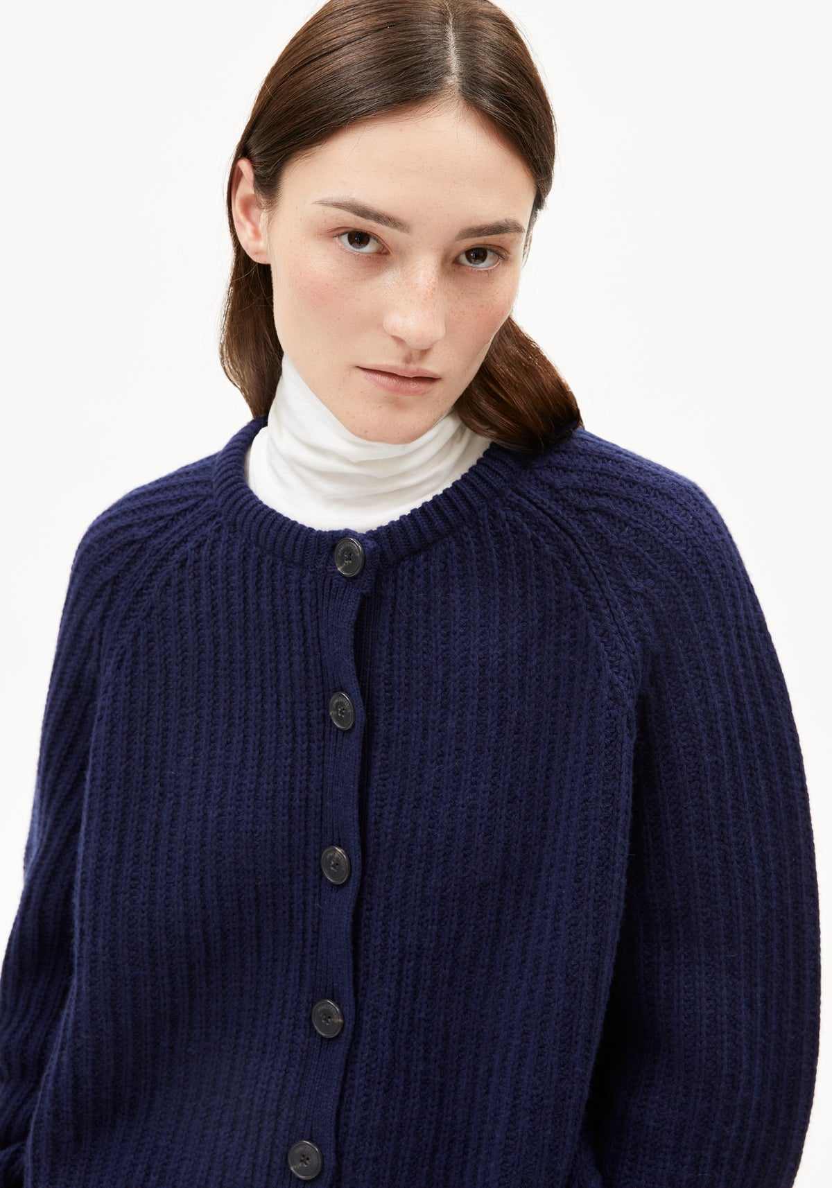 Cardigan SELMA WOOL Tinted Navy