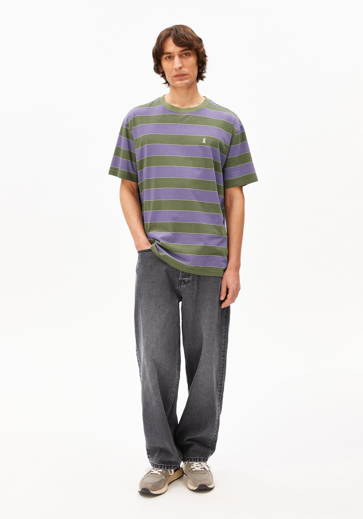 Tricou MAARKOS STRIPES Purple