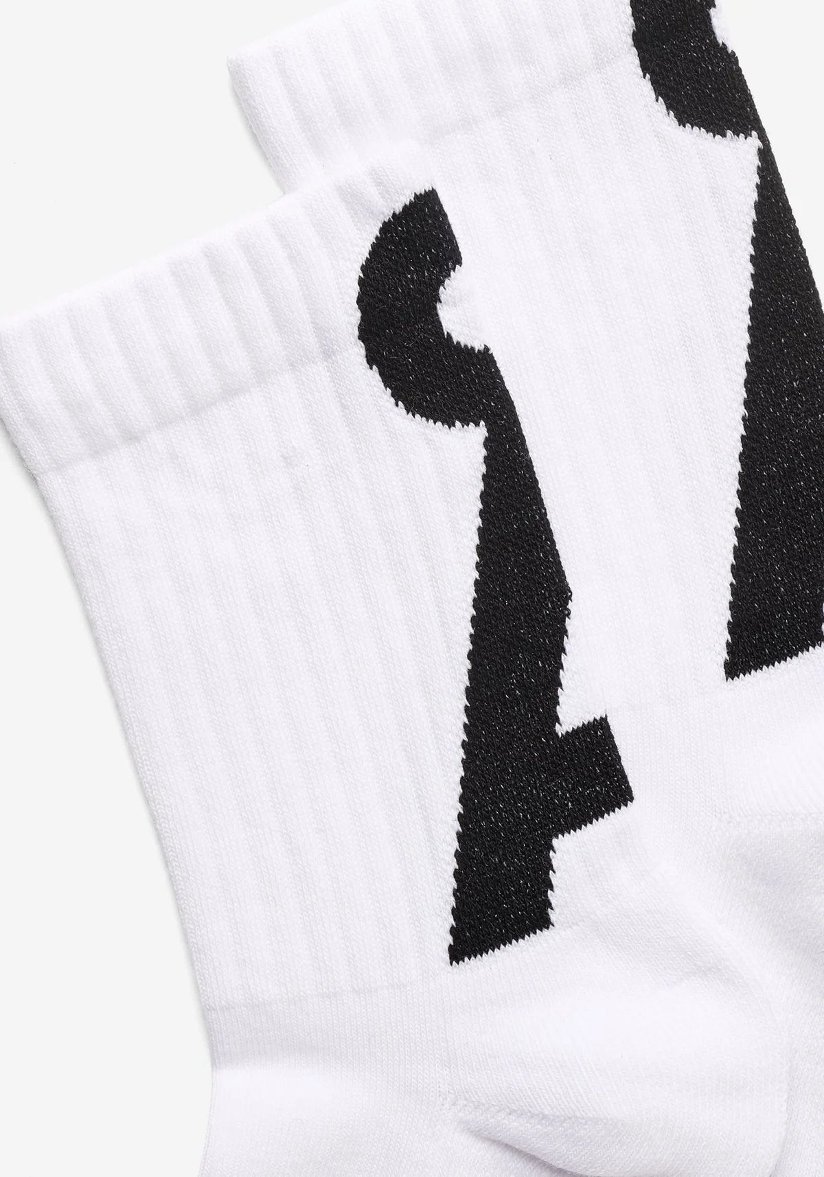 Șosete SAAMUS SHORT White Black