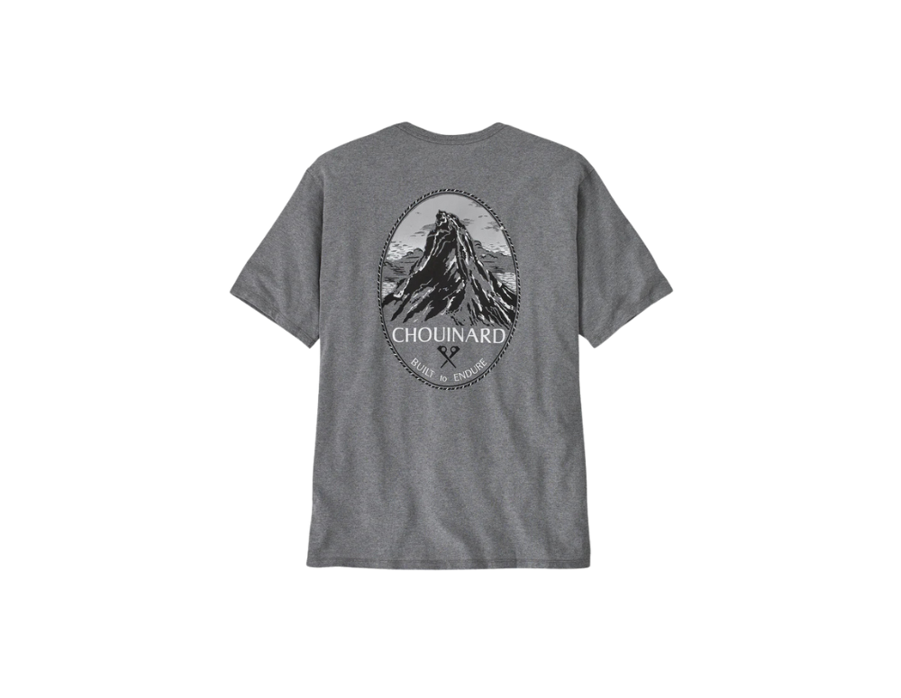 Tricou Chouinard Crest Pocket Responsibili Tee Gravel Heather