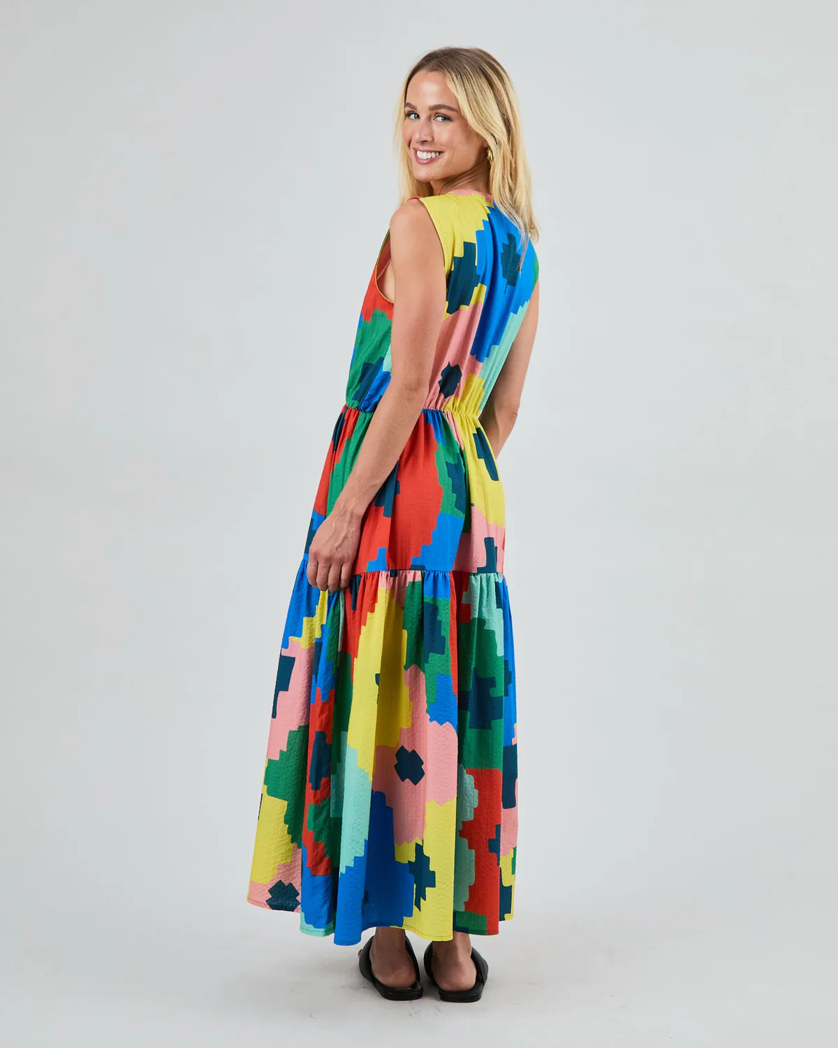 Rochie MAXI FLOWERS Sleeveless