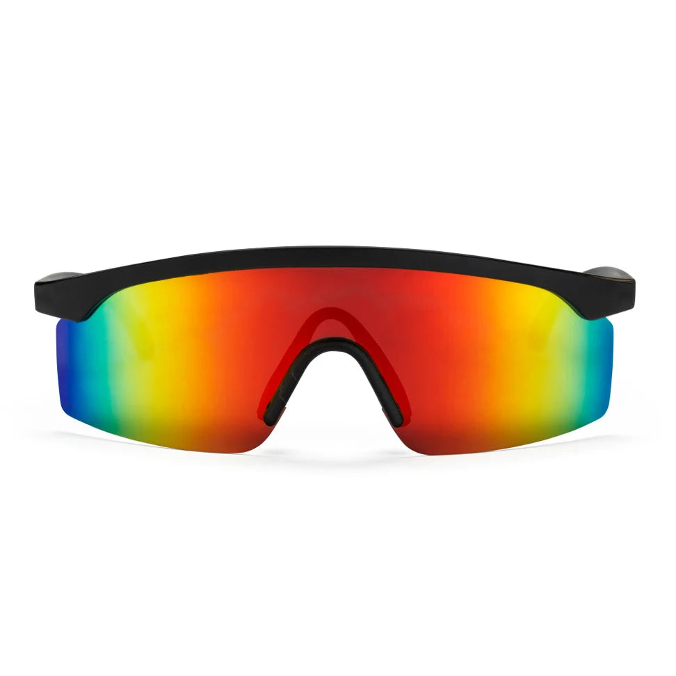 Ochelari de soare LELLE Black Red Mirror