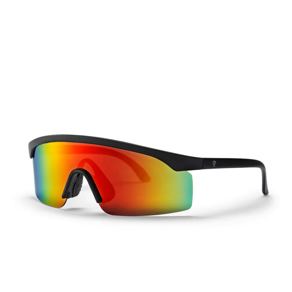 Ochelari de soare LELLE Black Red Mirror