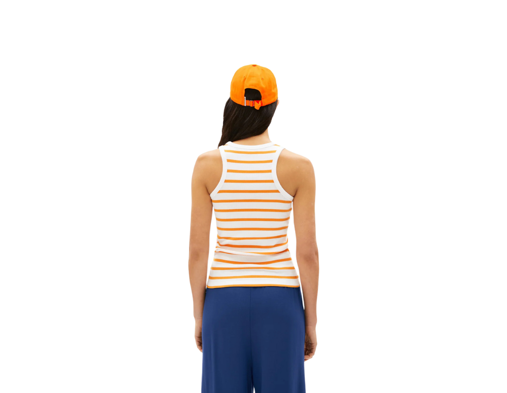 Maieu KANITAA STRIPES White Light Tangerine