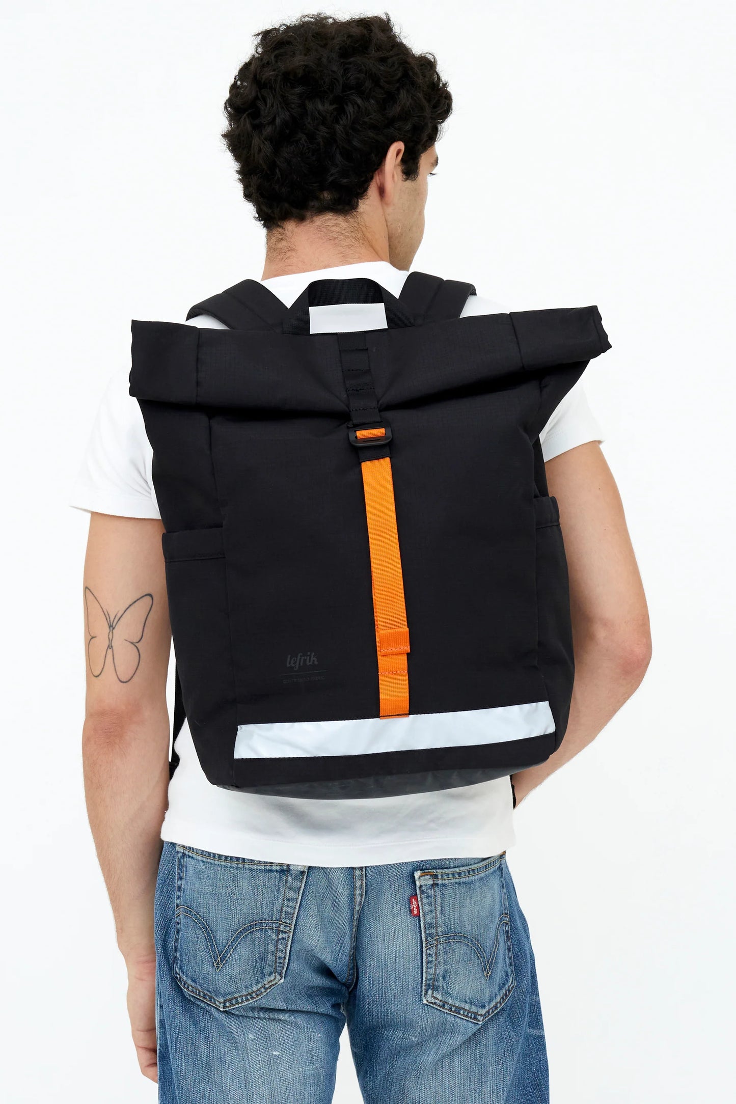 Rucsac LARS ROLL Black Ripstop
