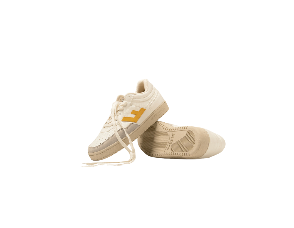 RETRO 90s White Yellow Monocolor