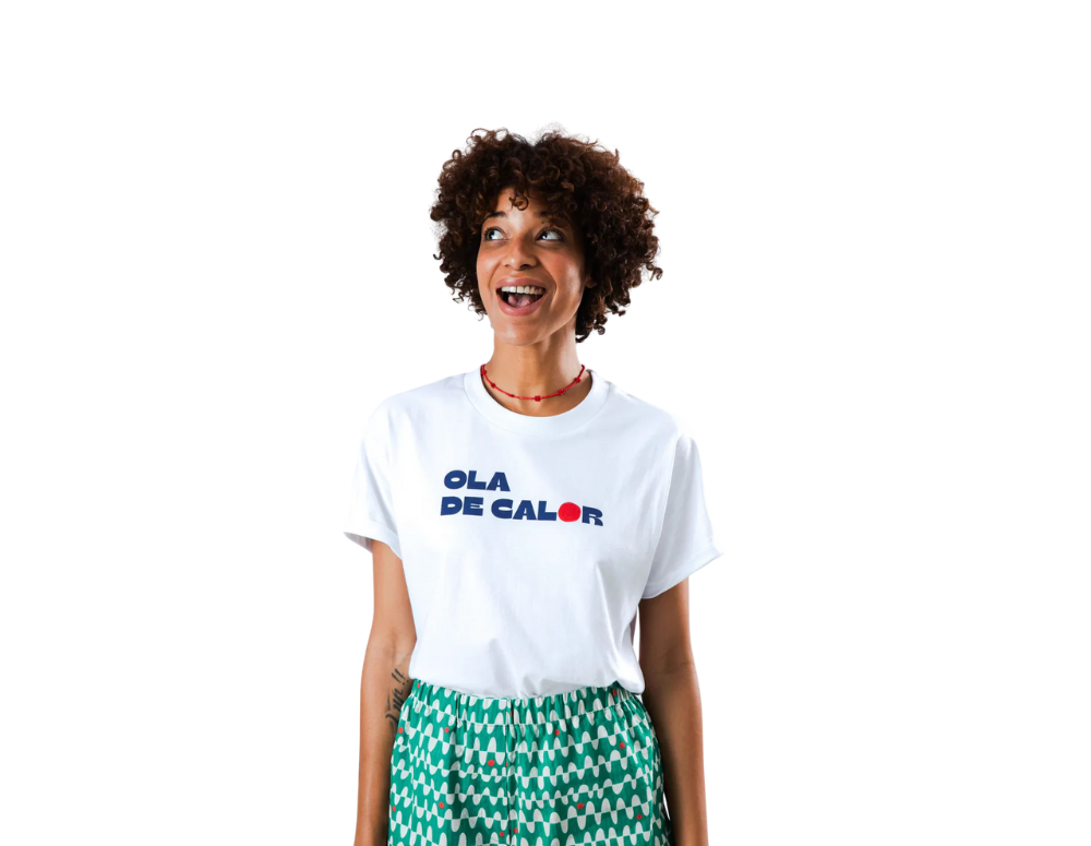 Tricou OLA DE CALOR Boxy White