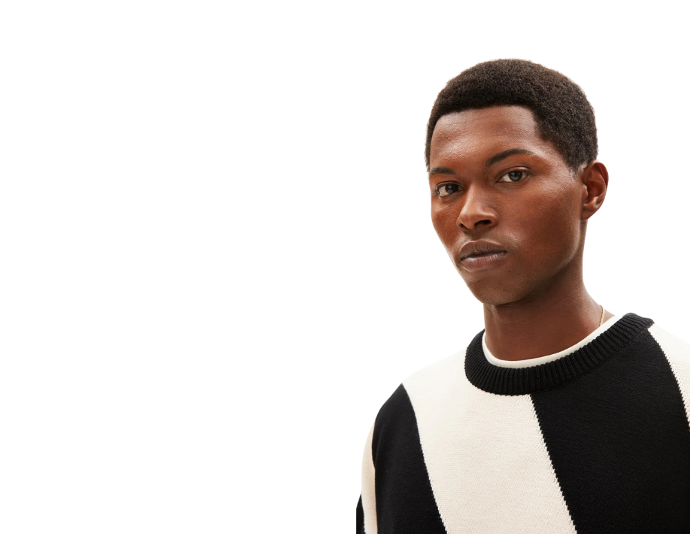 Pulover IOAAN Oatmilk-Black