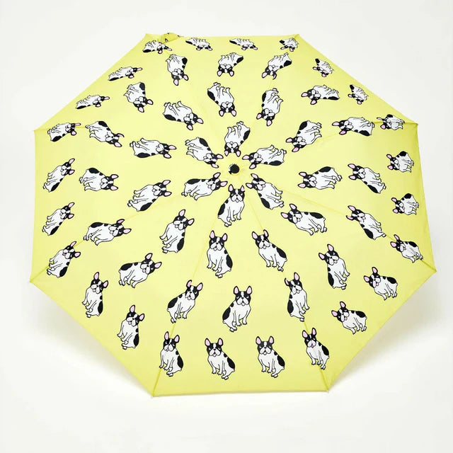 Umbrelǎ FRENCH BULLDOG Yellow