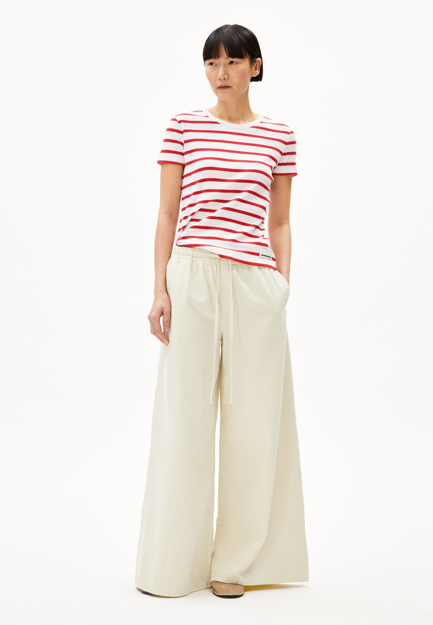 Tricou KARDAA STRIPES White Coral-Blush