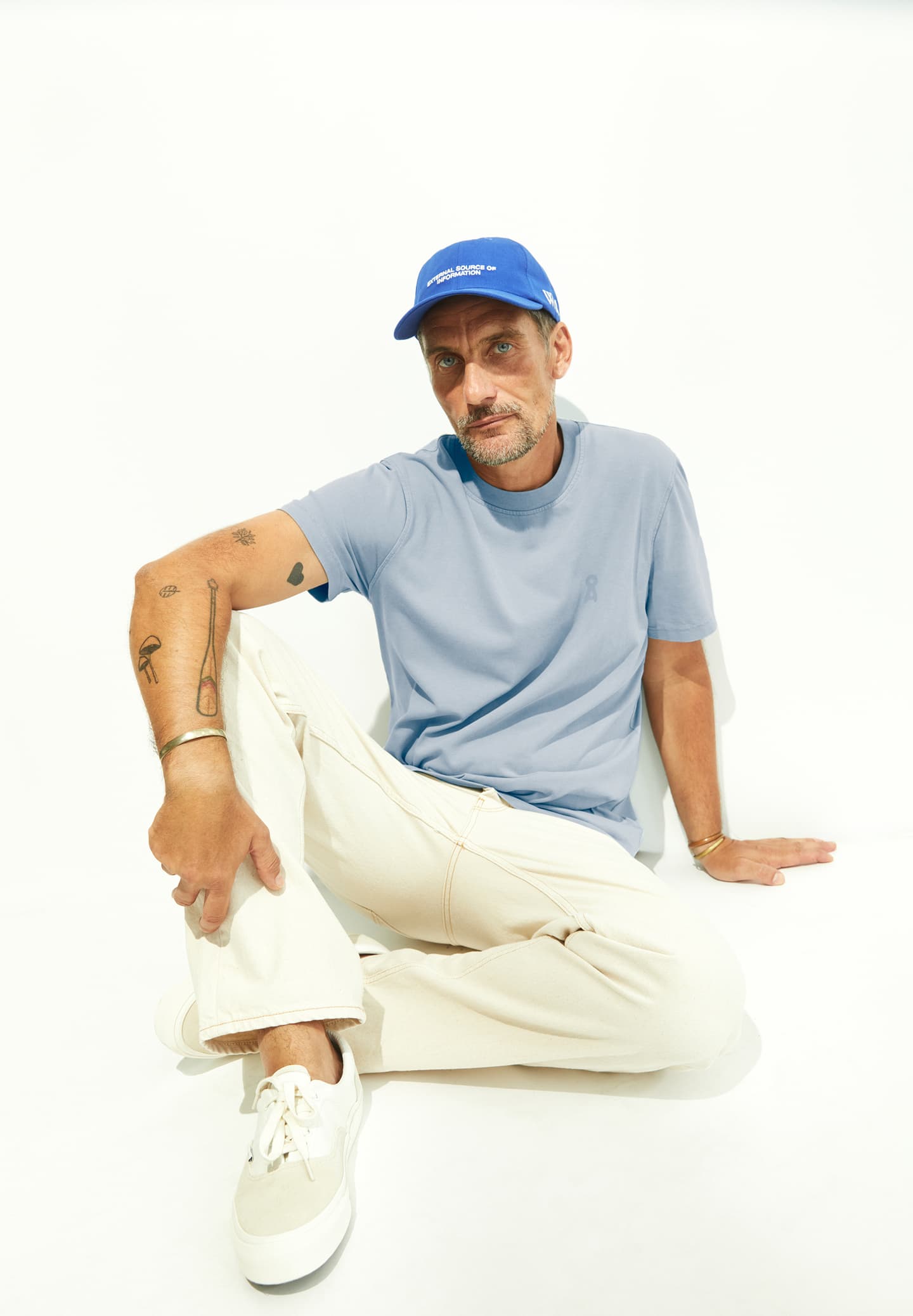 Tricou MAARKOS GMT Dye Pigment Blue Washed