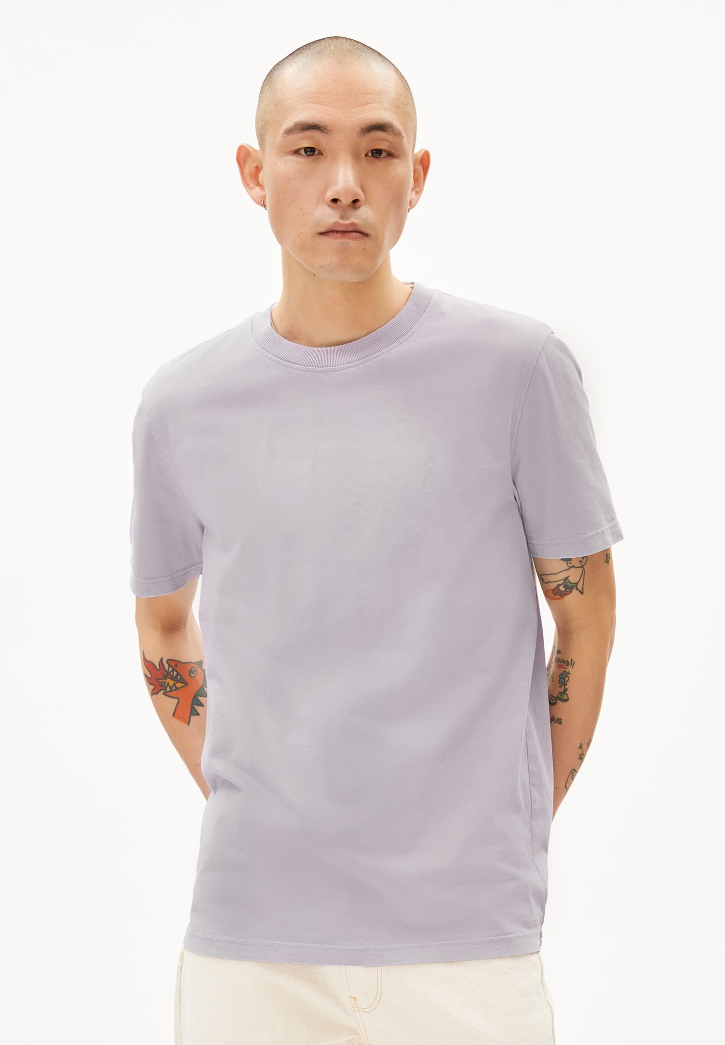 Tricou MAARKOS GMT Dye soft Lilac Washed