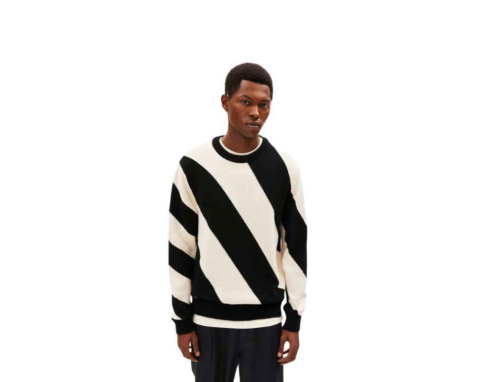 Pulover IOAAN Oatmilk-Black