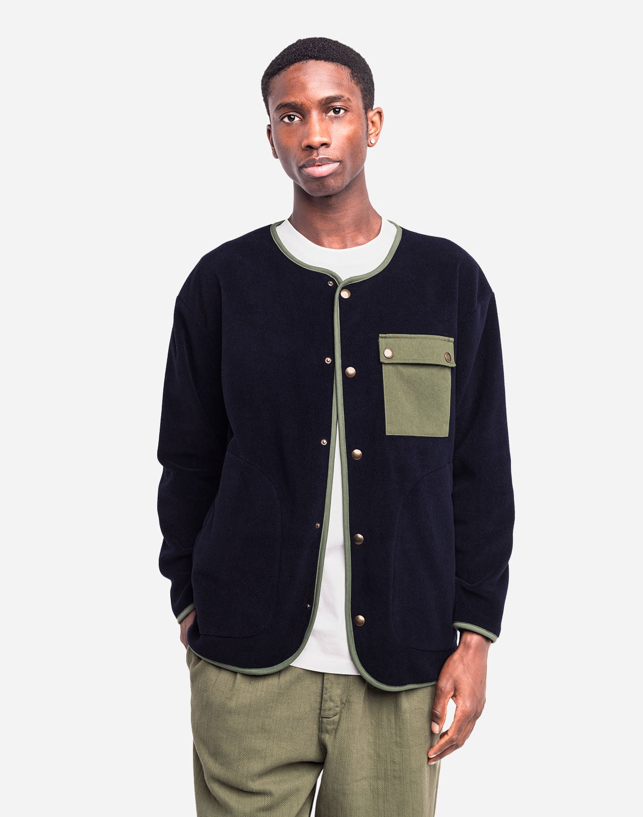 Jachetă Fleece OKINA Navy