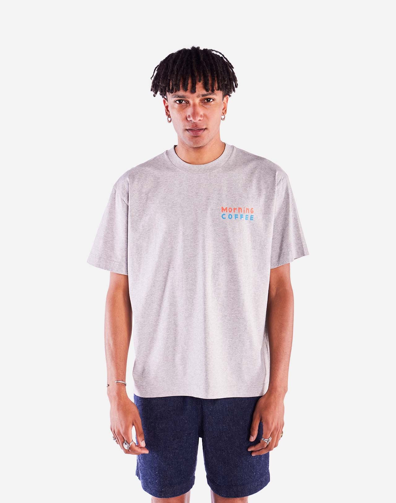 Tricou MORNING COFFEE Grey