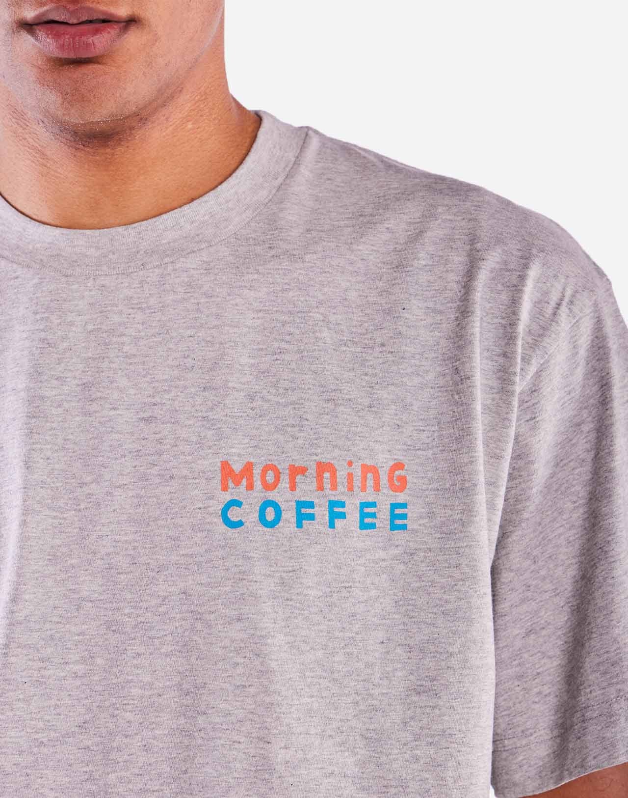 Tricou MORNING COFFEE Grey