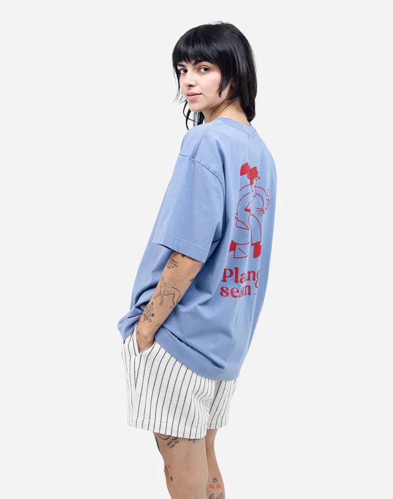 Tricou PLANTING Bleu Azur