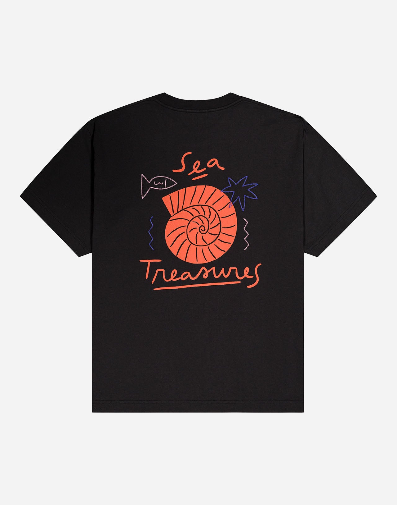 Tricou SEA TREASURE Carbon Black