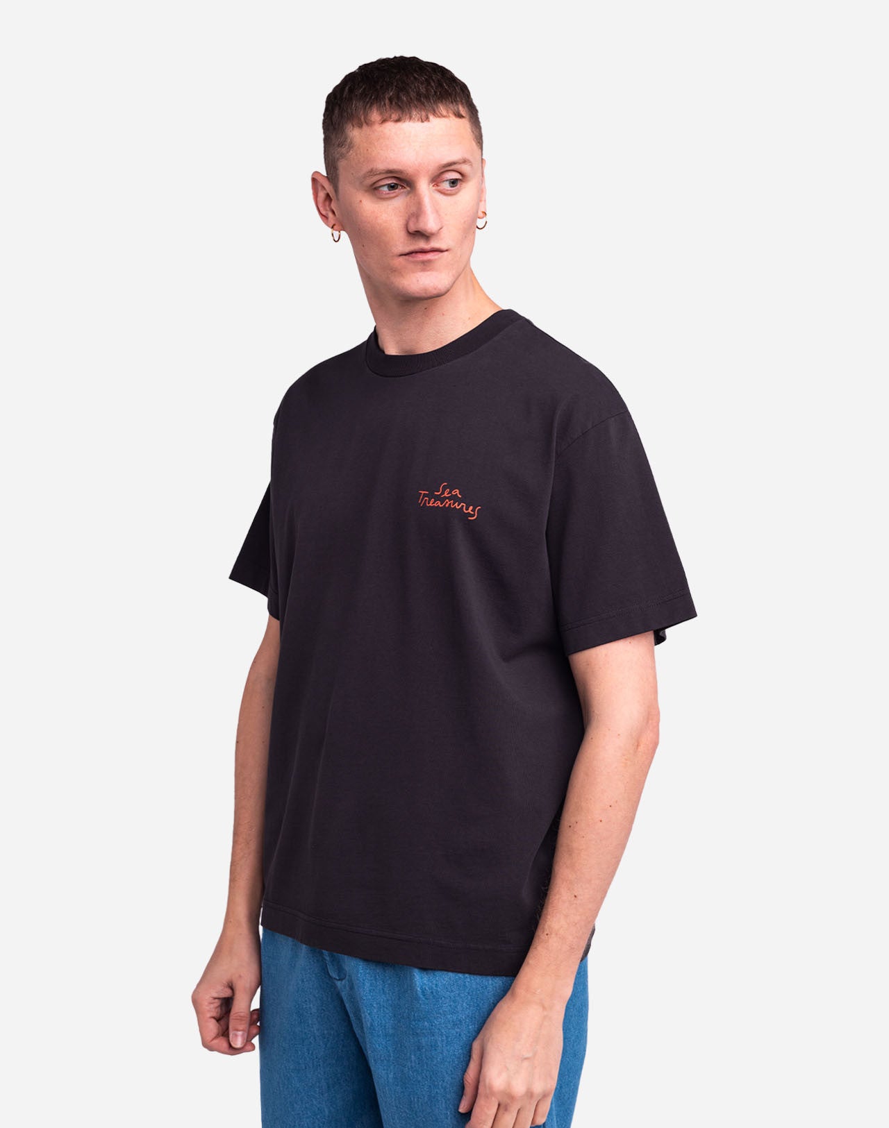 Tricou SEA TREASURE Carbon Black