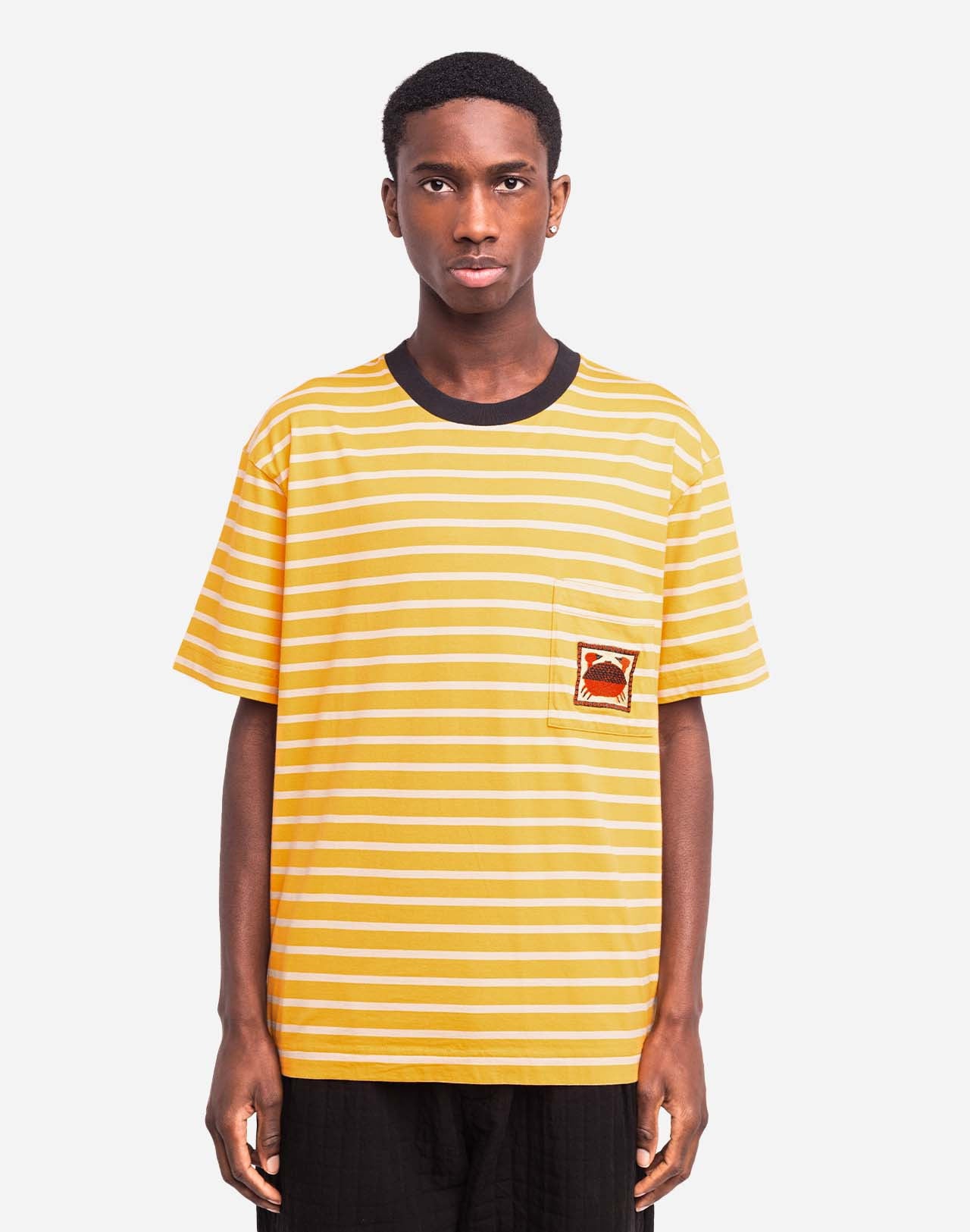 Tricou TOURTEAU Striped Yellow