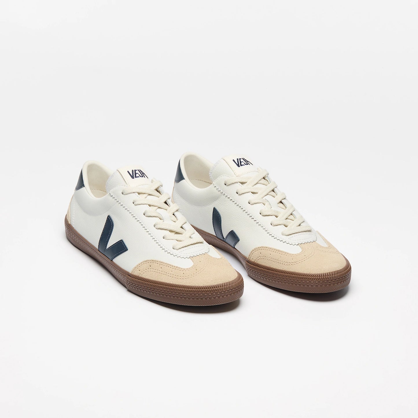 VOLLEY Leather White Nautico Bark