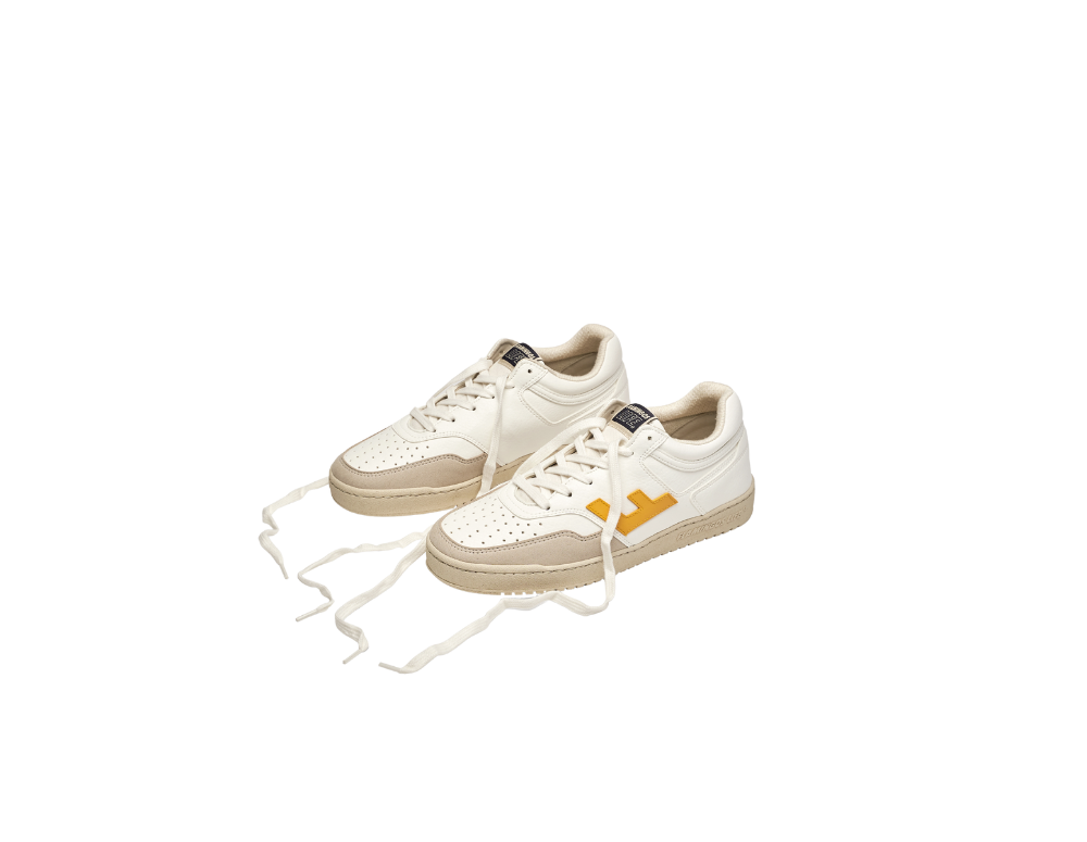 RETRO 90s White Yellow Monocolor
