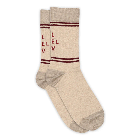 Șosete GUNNVAR Bumbac Rib Beige