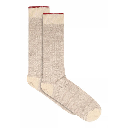 Șosete ULRIKA Wool Rib Ecru
