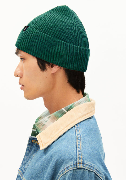 Beanie NILDAAO WOOL Emerald Green