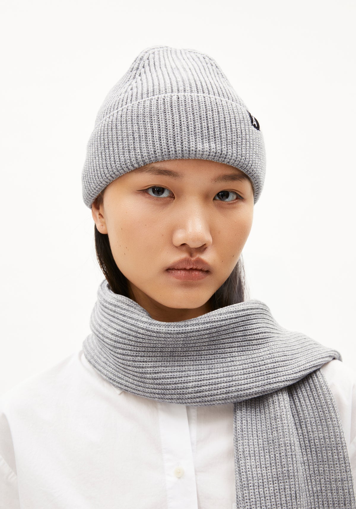 Beanie NILDAAO WOOL Light Grey Melange