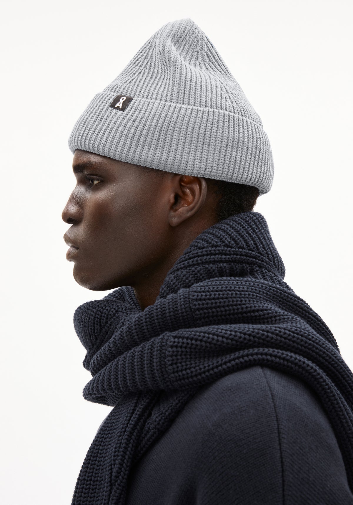 Beanie NILDAAO COTTON Light Grey Melange