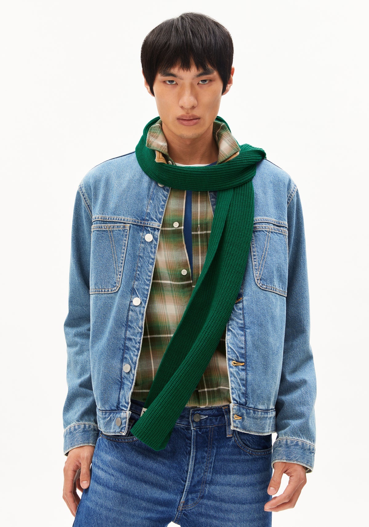 Fular CLAASAS COTTON Emerald Green