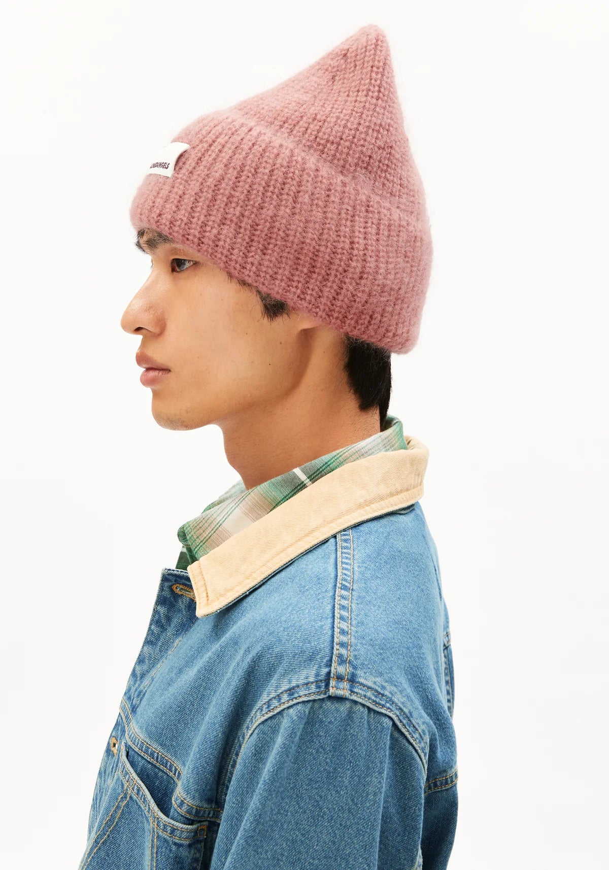 Beanie SNOWAA MOHAIR WOOL Light Berry