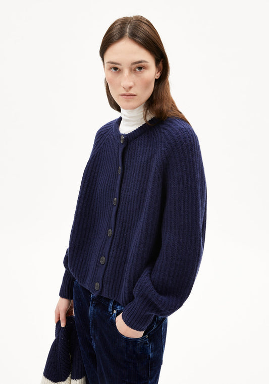 Cardigan SELMA WOOL Tinted Navy