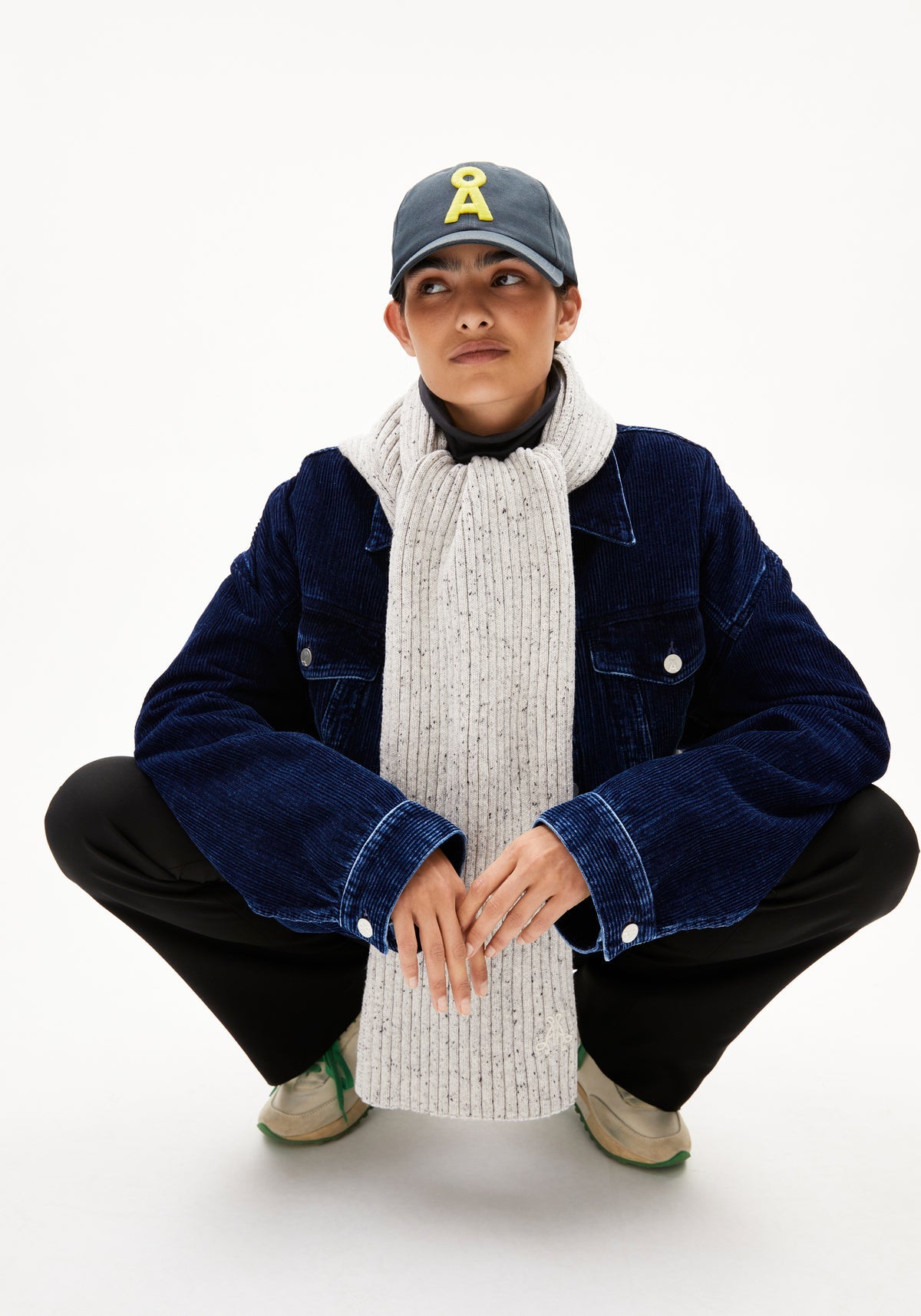 Fular FAARLO TWEED WOOL MIX Oatmilk