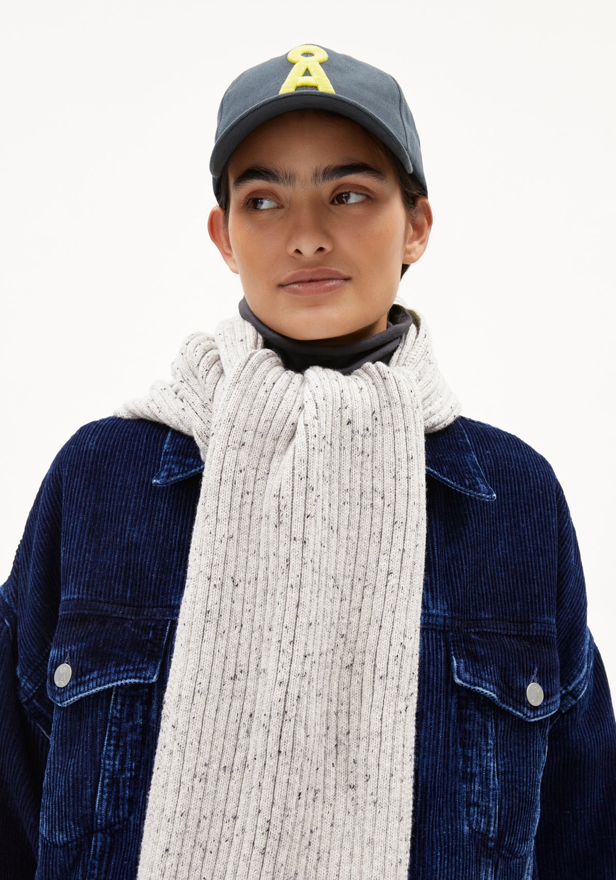 Fular FAARLO TWEED WOOL MIX Oatmilk