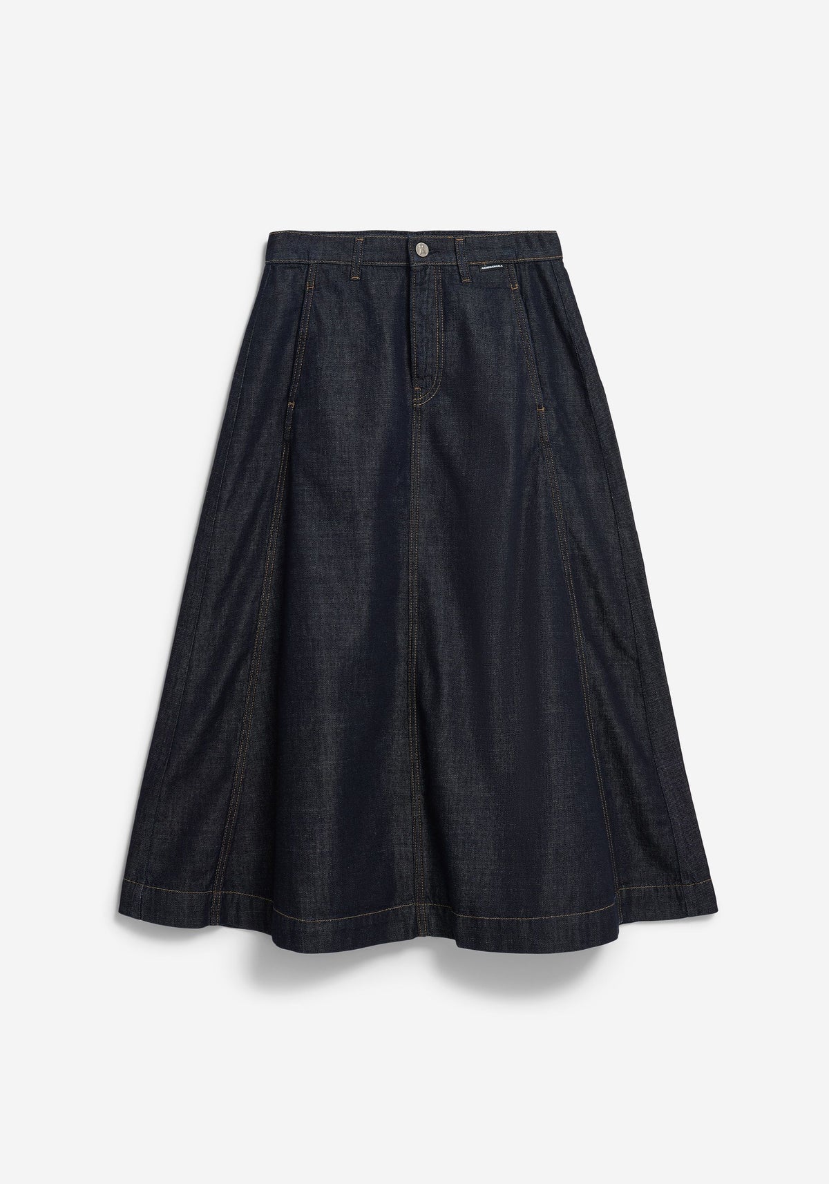 Fustǎ Midi PANELLED DENIM