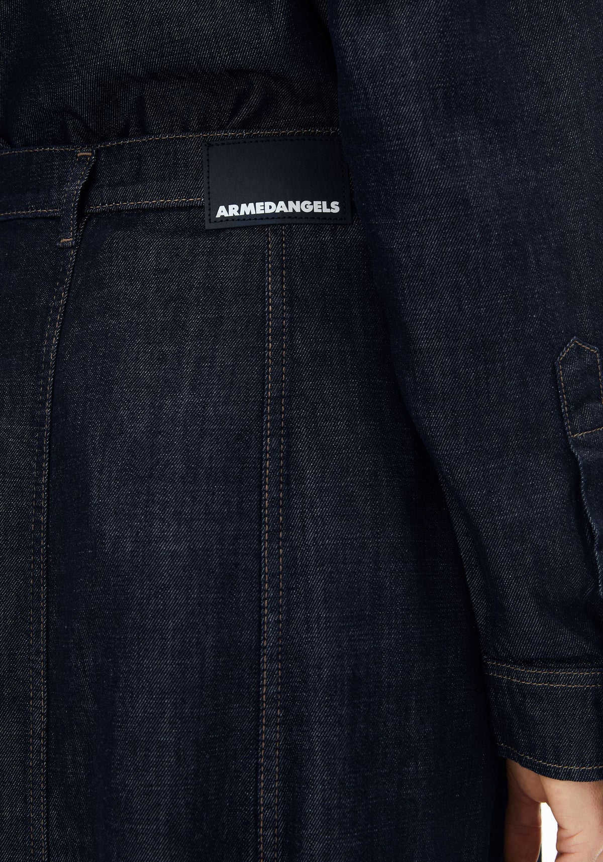 Fustǎ Midi PANELLED DENIM