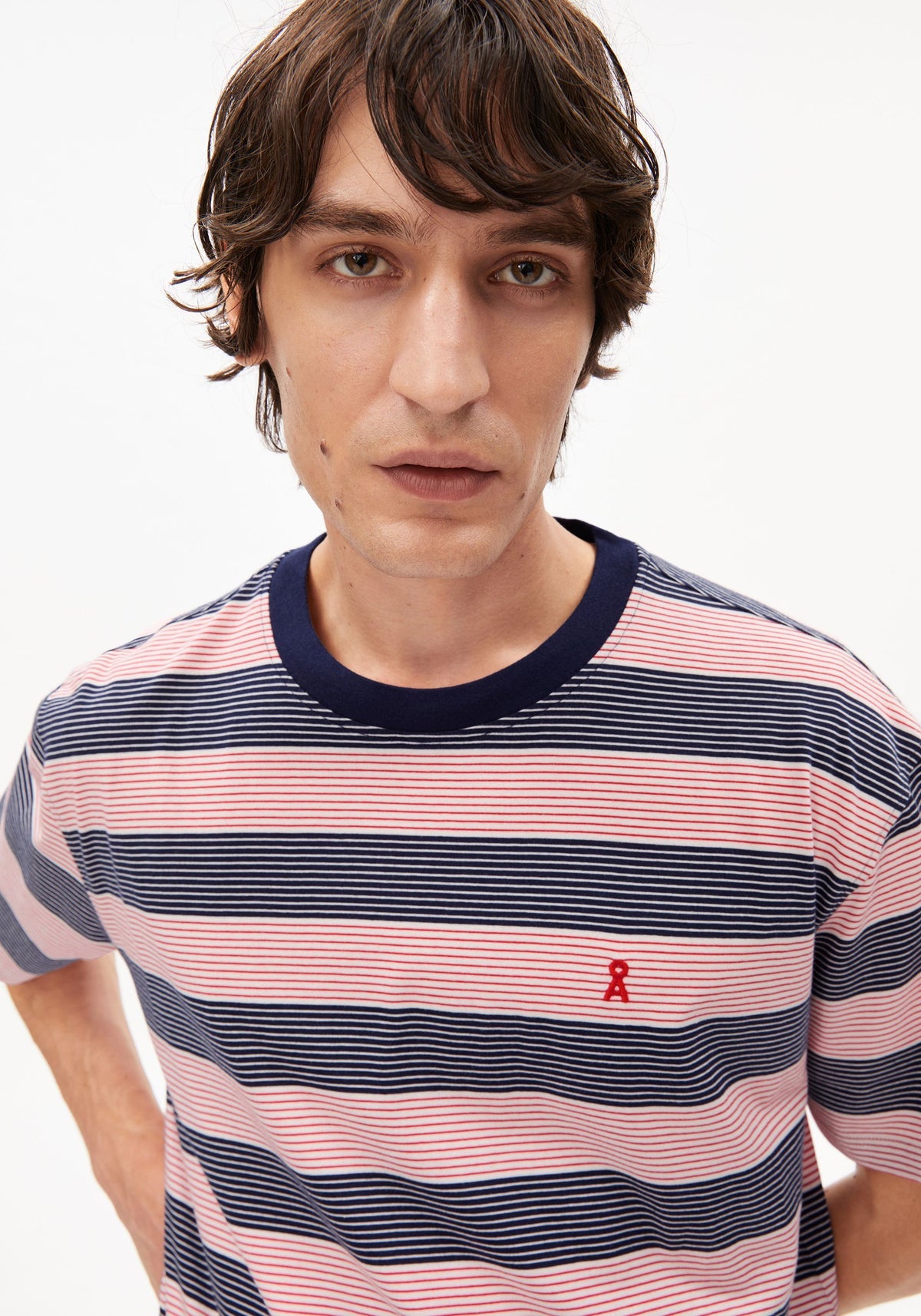 Tricou MAARKOS STRIPES Tinted Navy