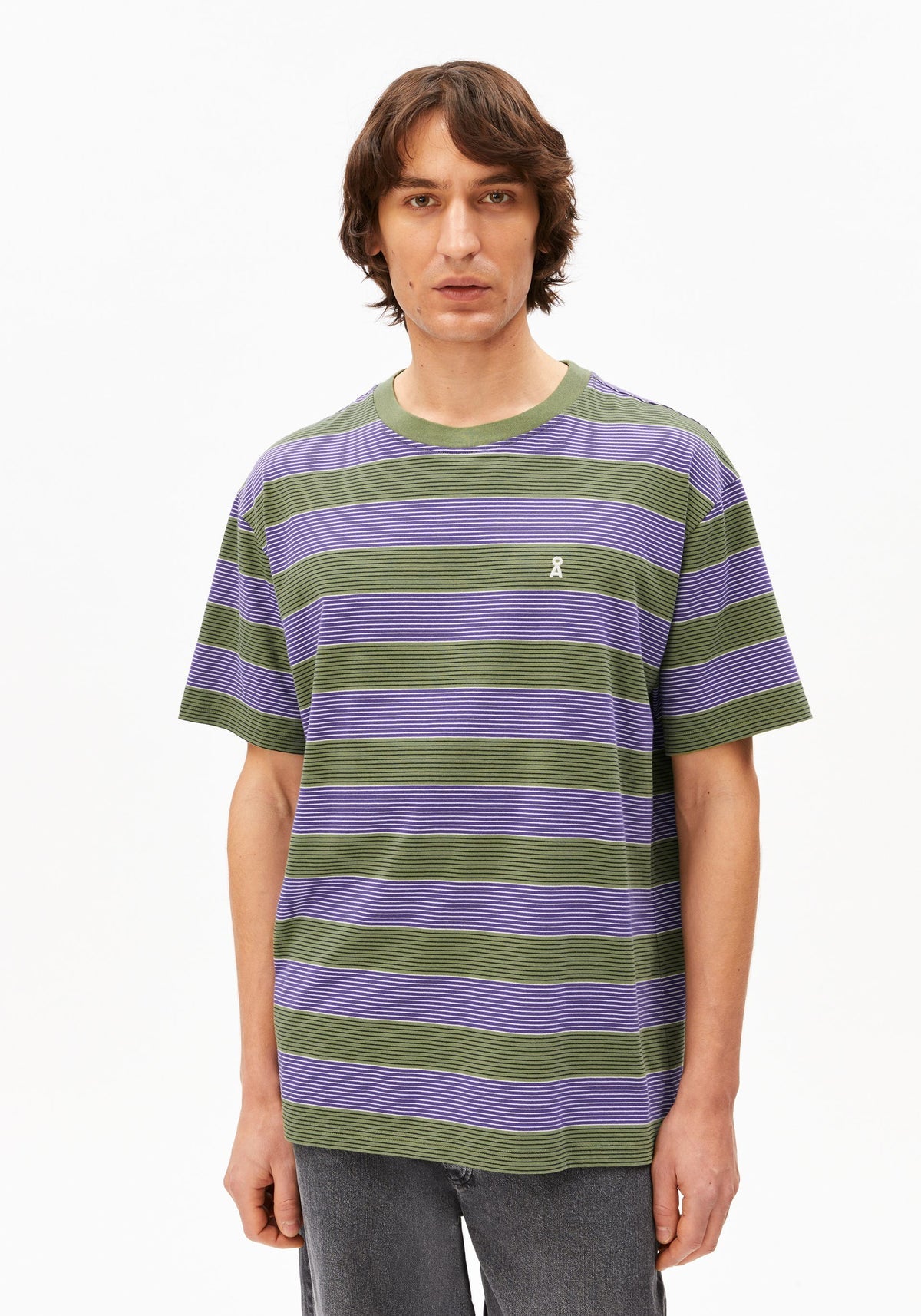 Tricou MAARKOS STRIPES Purple