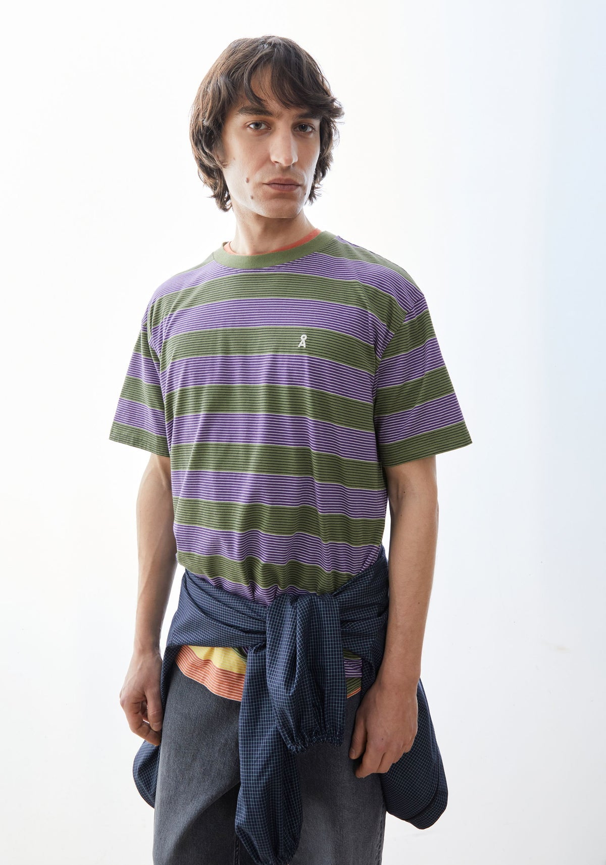 Tricou MAARKOS STRIPES Purple