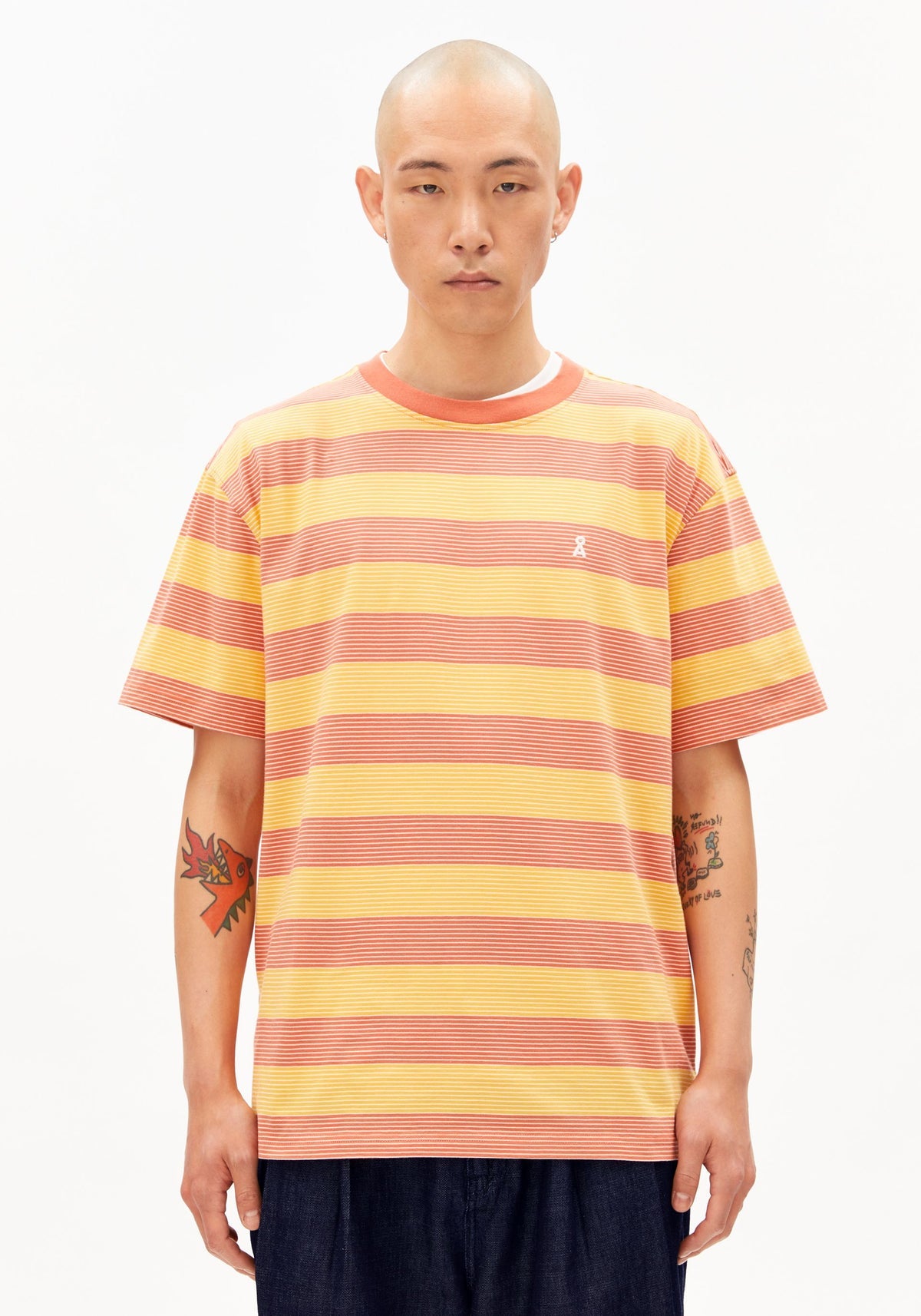 Tricou MAARKOS STRIPES Sunflower